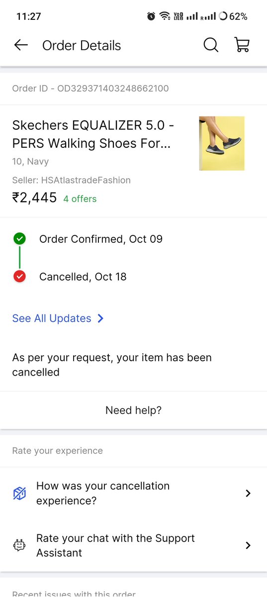 rohincharles's tweet photo. This is how Flipkart deals with its long time customers. They cancel the order from their end and pin it on customers because they don't want to take action against delivery agents for misbehaviour. https://t.co/npoXDiFZkS