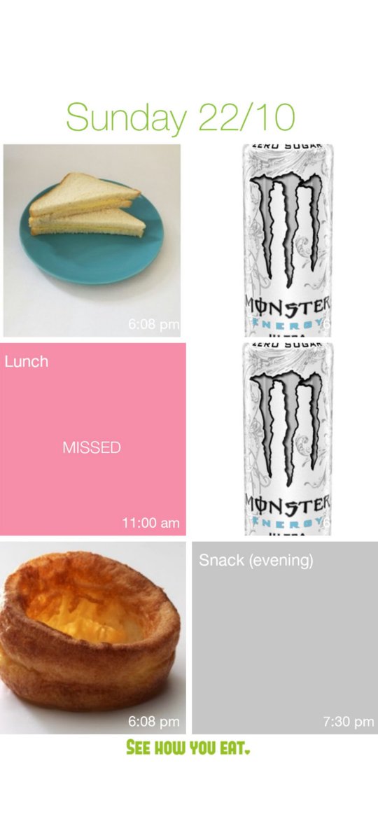 ab128974's tweet photo. day two.
morning weight 103
end of day weight 102.9
~500 cals 8.5k steps
(not my pics today bc family, had a few pepperoni pieces in the cheese sandwich) https://t.co/X0qypoNK1a