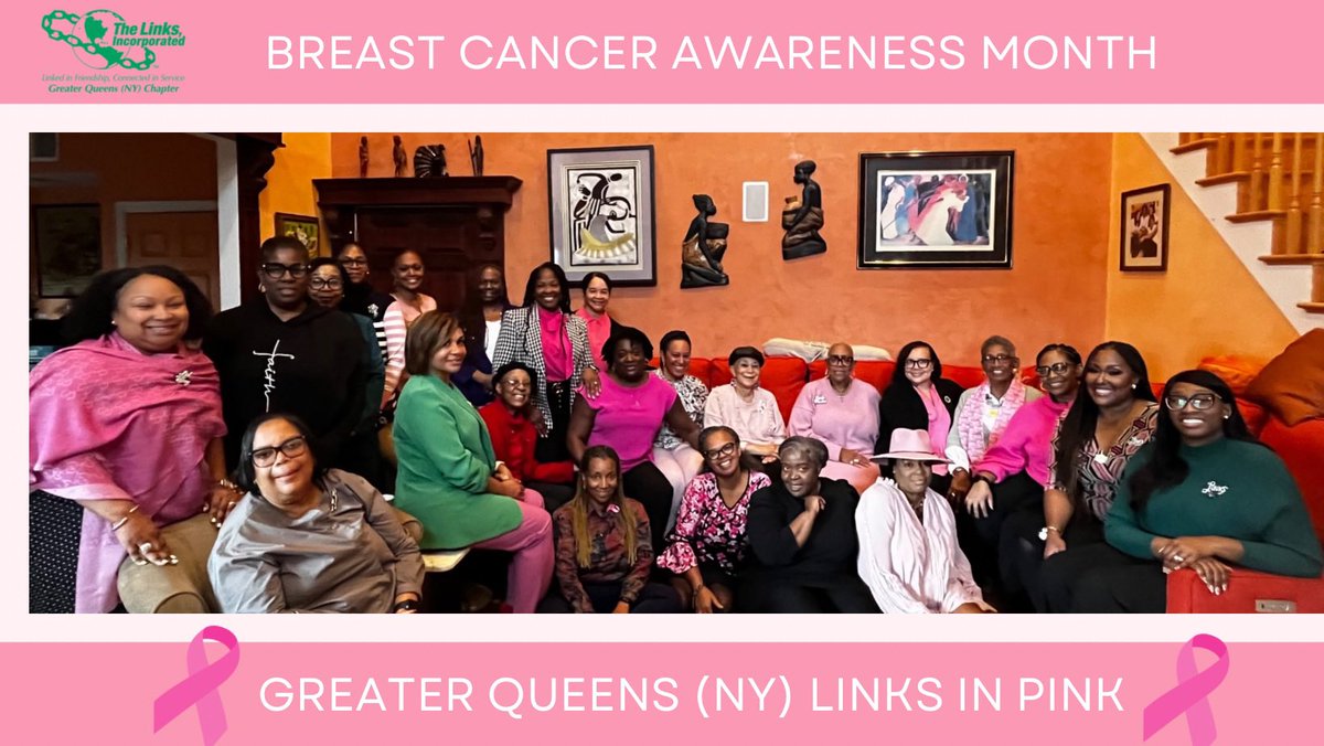 Greater Queens Chapter of The Links, Incorporated showed up and showed out in pink in honor of #BreastCancerAwareness. 

#LinksinPink #GreaterQueensLinks #EALinks #linksinc