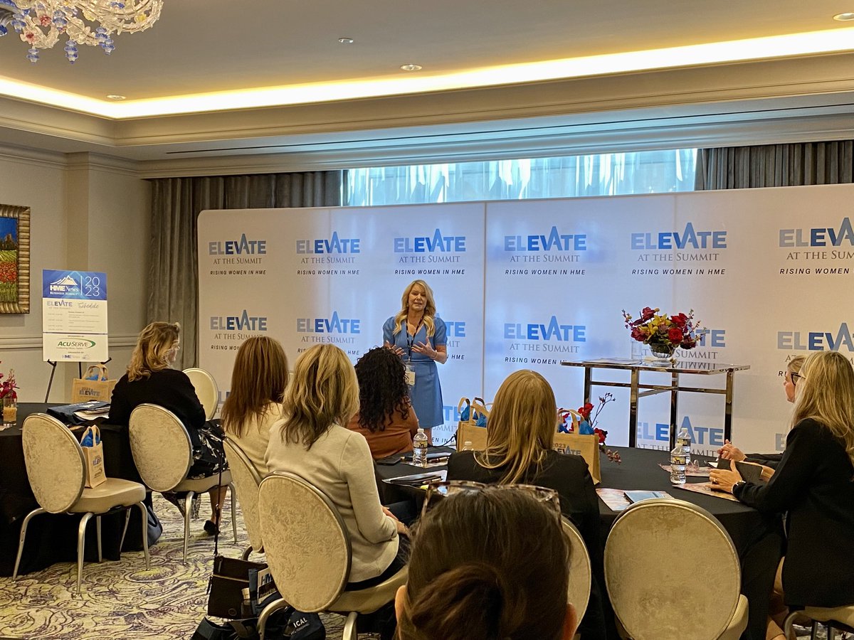 HME_News's tweet photo. And weโre off โฆ @ACUServeโs Sarah Hanna kicking off the first ever Elevate at the Summit event for women leaders prior to the HME News Business Summit. #hmenews #hmesummit https://t.co/1Dtmek7ORy