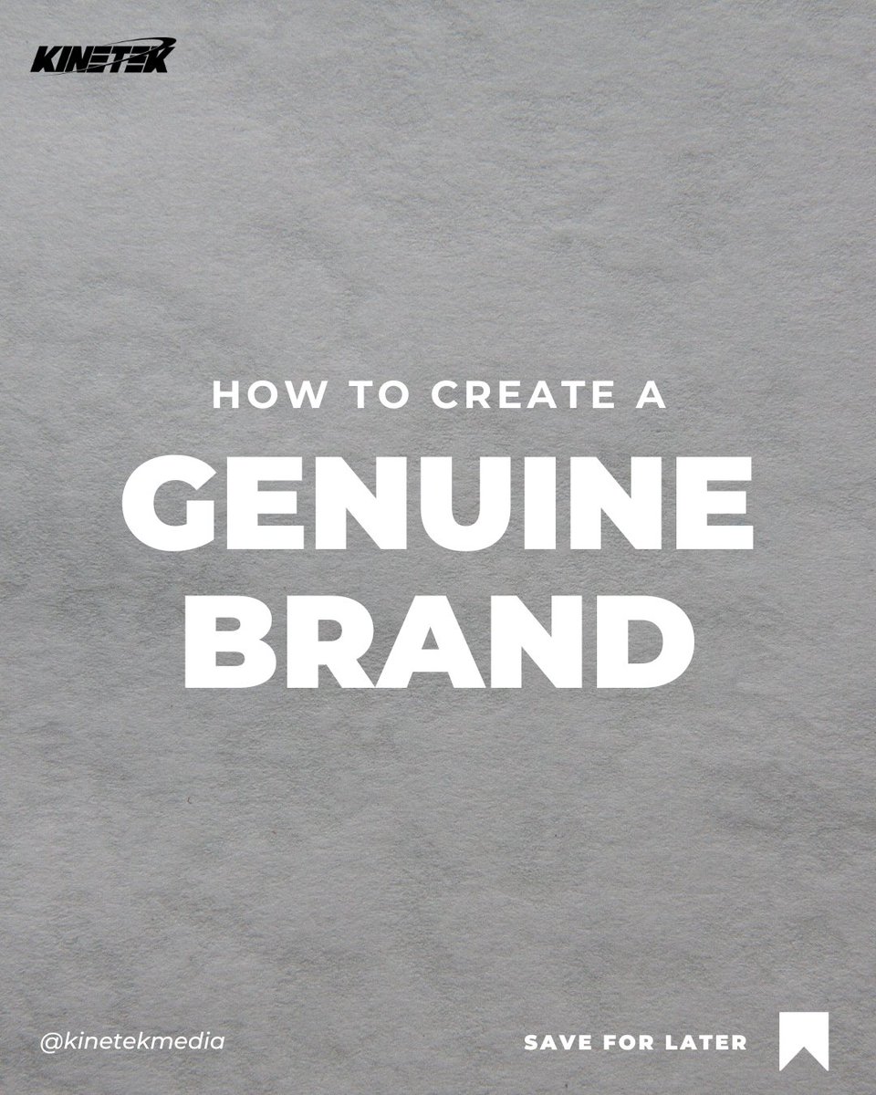 KinetekMedia's tweet photo. Brand authenticity and genuineness are crucial to a successful business. 💻

We put together a list of tips to help make your brand stand out as authentic and genuine💫

Check out the full post on our Instagram: https://t.co/1iUacEIXmQ 🧡

#KinetekMedia https://t.co/COwvGOBLgv