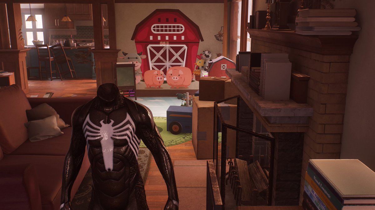 TheRealBatDan's tweet photo. This is fine#PS5Share #MarvelsSpiderMan2 https://t.co/Seb5YTlMfn