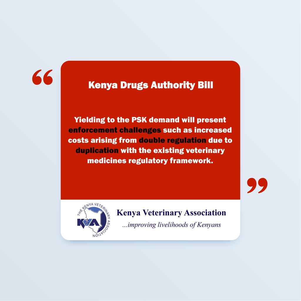 There's no lacunae in Veterinary Medicines regulations.

EXPUNGE VETERINARY MEDICINES FROM THE KDA BILL!!!!

<a href="/citizentvkenya/">Citizen TV Kenya</a> <a href="/KTNNewsKE/">KTN News</a> <a href="/VetBoardKE/">KENYA VETERINARY BOARD</a> <a href="/vet_unionKE/">UNION OF VETERINARY PRACTITIONERS, KENYA (UVPK®)</a> <a href="/ntvkenya/">NTV Kenya</a> <a href="/SMALLFIVEVET/">small five VETCLINIC</a> <a href="/keppova/">KePPoVA Kenya</a> <a href="/KAGRC_KE/">Kenya Animal Genetic Resources Centre</a>