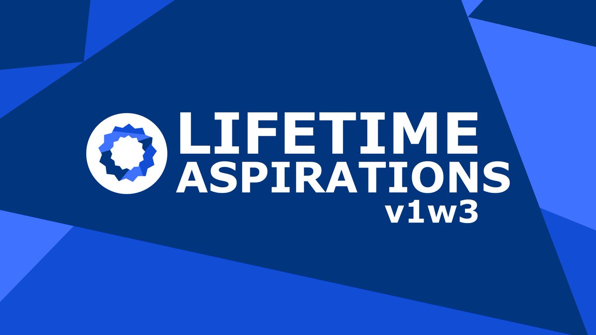 LlamaMamaSims's tweet photo. I just posted the new version of Lifetime Aspirations, featuring Aspirations from the game and stuff packs, to my Patreon! Patron-exclusive for one week.

The mod now includes 84 Aspirations, 47 reworked Maxis ones and 41 completely brand new ones!

https://t.co/UWL2DKQqK7 https://t.co/rcTZNzeSTL