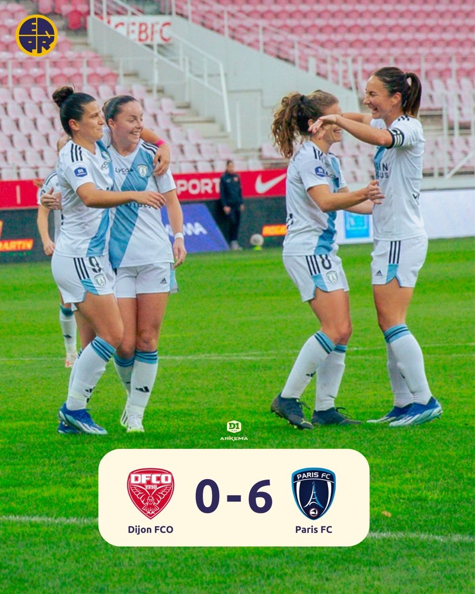 #D1Arkema 🇫🇷 Le Paris FC écrase Dijon avec 6 buts contre 0 et poursuit son sans-faute !