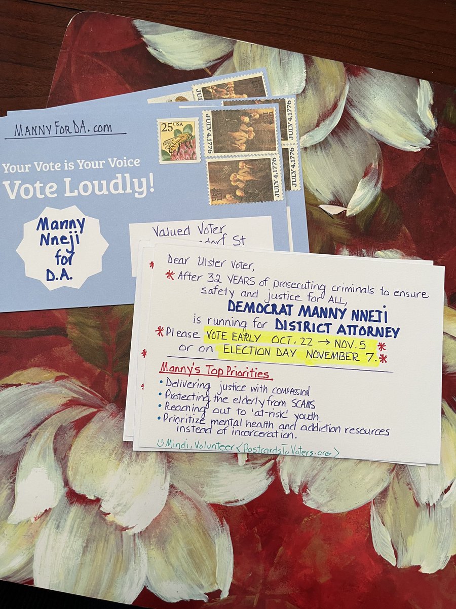 mindist's tweet photo. #PostcardsToVoters #MannyForDA https://t.co/nVLyTKUNdB https://t.co/LJxLSEY8TL