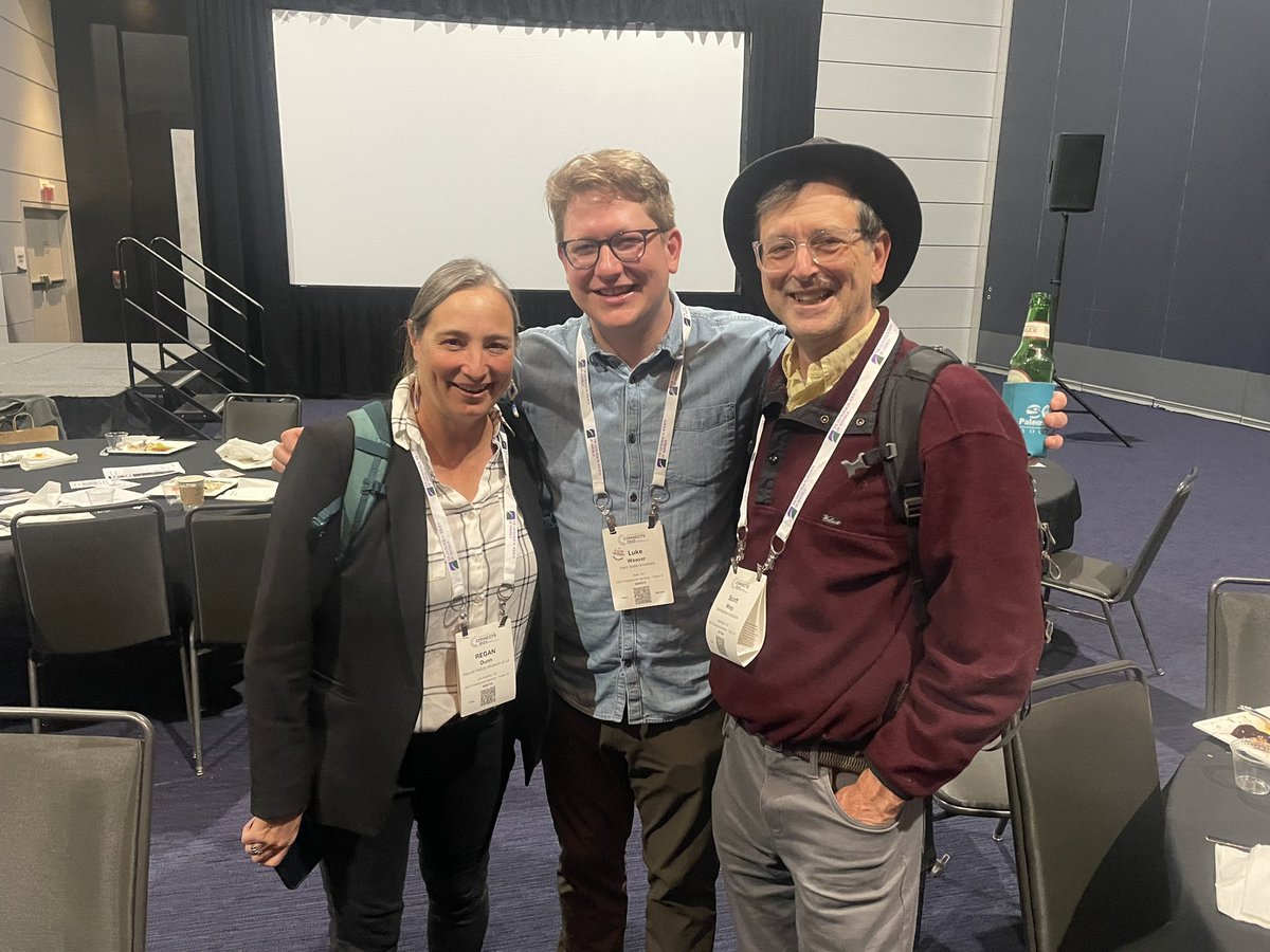 lukenweaver's tweet photo. Nothing like back-to-back @geosociety + @SVP_vertpaleo meetings to remind me that this is the greatest job in the world. What a treat to see great science, great friends, and to share a week of laughter. ❤️ https://t.co/272QMaF2J3