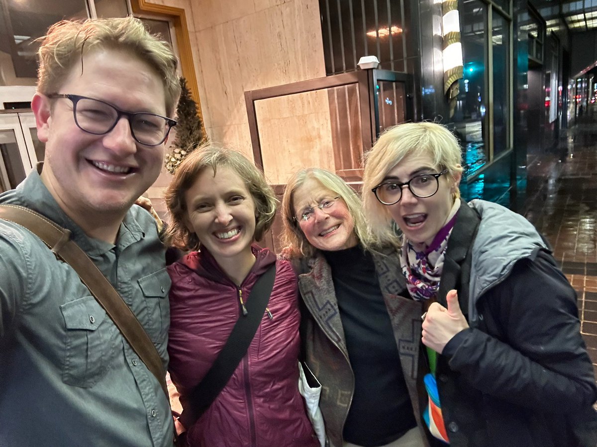 lukenweaver's tweet photo. Nothing like back-to-back @geosociety + @SVP_vertpaleo meetings to remind me that this is the greatest job in the world. What a treat to see great science, great friends, and to share a week of laughter. ❤️ https://t.co/272QMaF2J3