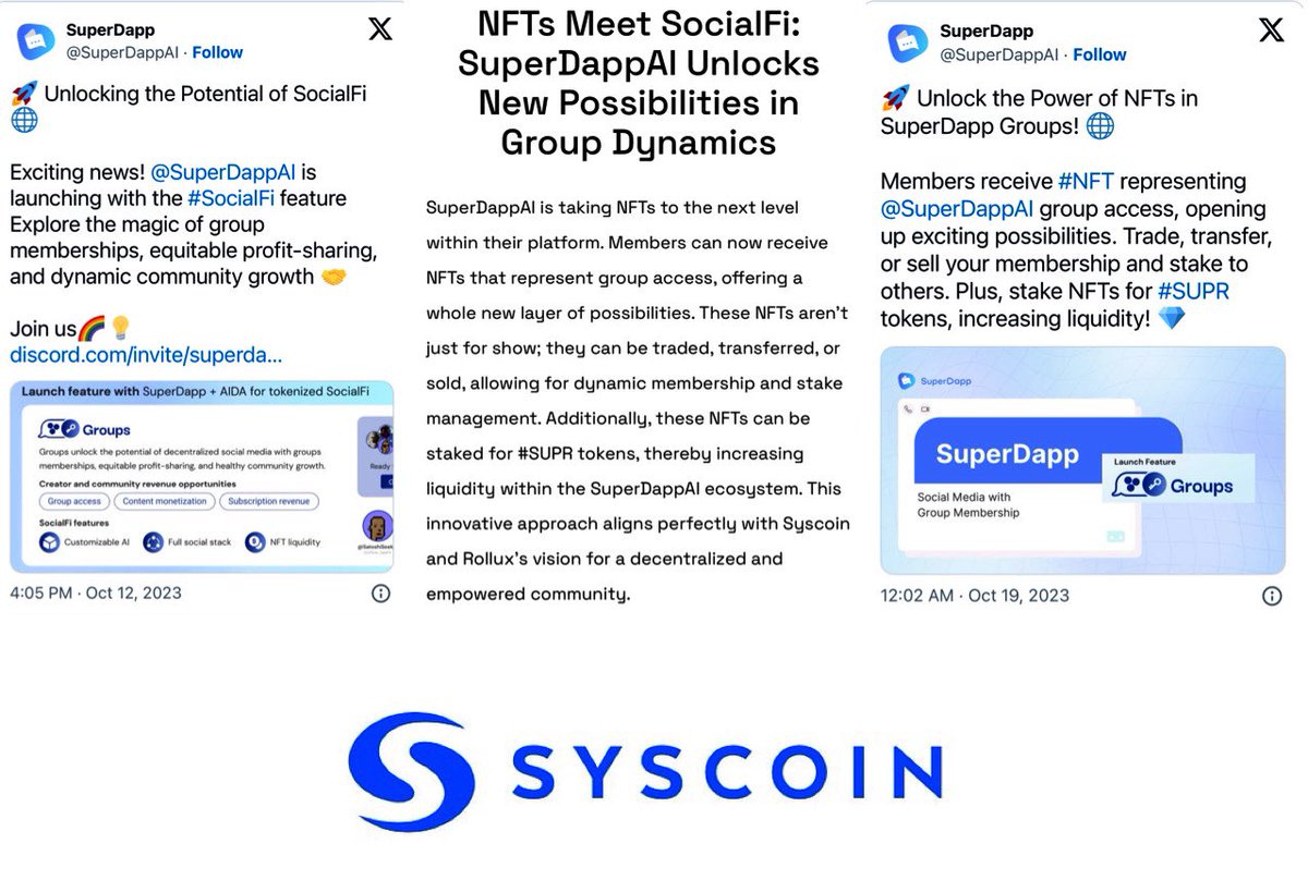 BITCOINTRAPPER's tweet image. $SYS #SYS #SYSCOIN #ROLLUX 

🔵ROLLUX phase 2 launch 
🔵@MEXC_Official @BitMartExchange @LBank_Exchange supports ROLLUX 
🔵ROLLUX integrated @BitgetWallet 
🔵ROLLUX partners with @coinify 
🔵@Luxy_io phase 2 rollout on ROLLUX 
🔵@SuperDappAI incoming 

🔗 syscoin.org/news/weekly-xl…