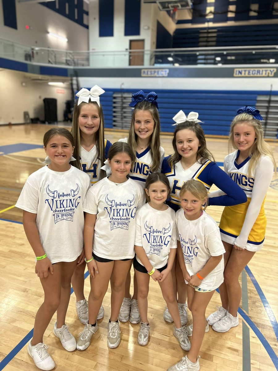 The <a href="/fhhsvikingcheer/">FHHS Cheer</a> Future Vikings Cheer Clinic is always a favorite💙💛
#unmatcHed
<a href="/FHVikings/">Howell Vikings</a> 
<a href="/cheer_jrvikings/">Jr. Vikings Cheer</a>