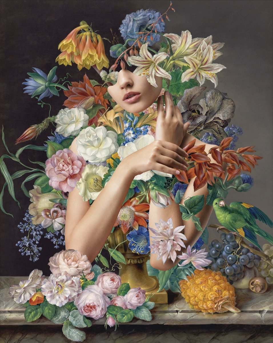 sporkfineart's tweet photo. The soil may be undesirable. 
But bloom anyway.🌼🌸🌺 https://t.co/P23wioLmr5