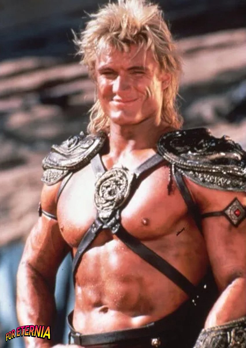 A snapshot of a jovial He-Man portrayed by actor Dolph Lundgren on the set of the 1987 live-action film 'Masters of the Universe'.
#MastersoftheUniverse #MOTU
#DolphLundgren #MOTUMovie