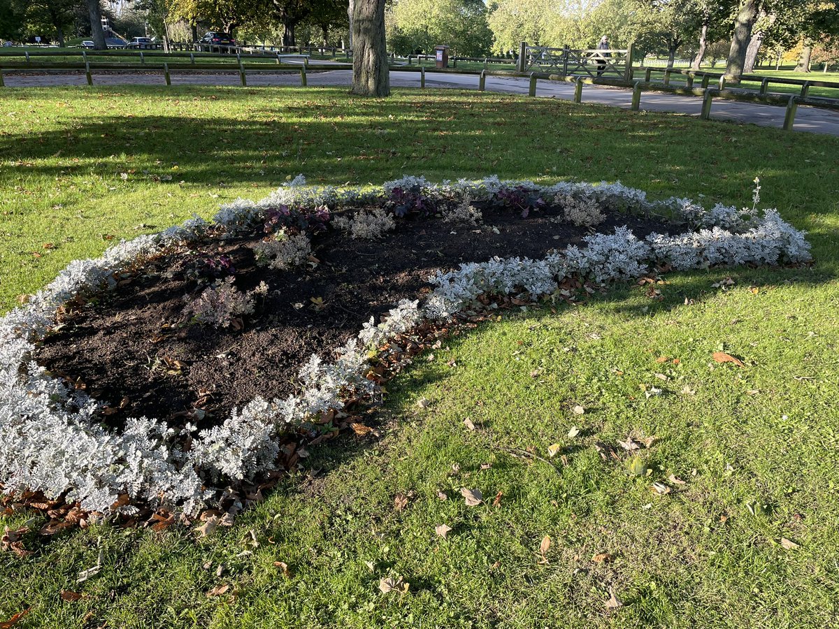 We took advantage of a sunny day plus softer soil to get ahead with the new planting scheme for #Friends of #Pontefract Park 🌷 increased the sustainable plants in the feature beds and added around 150 #tulips More planting on Wednesday and Friday🤞🌦️ #hebe #heuchara #alchemilia