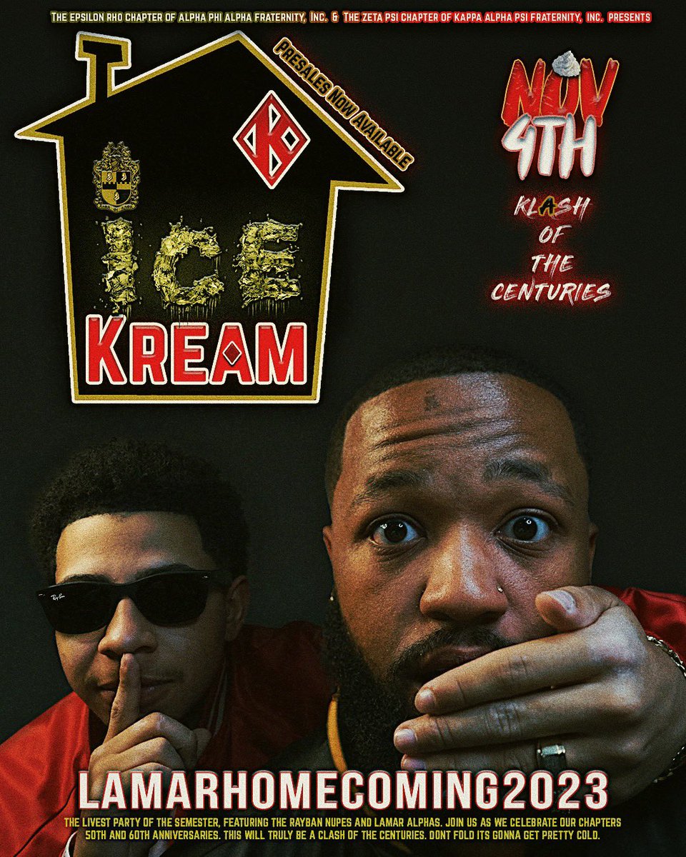 Make sure you don’t fold, It’s gonna get PRETTY COLD! ❄️X♦️
Epsilon Rho Chapter of Alpha Phi Alpha Fraternity, Inc. and The Zeta Psi Chapter of Kappa Alpha Psi Fraternity, inc. Collab will be insane! 
Wristbands are $10 for a limited time.
#ABCPARTY #HOUSEPARTYEDITION