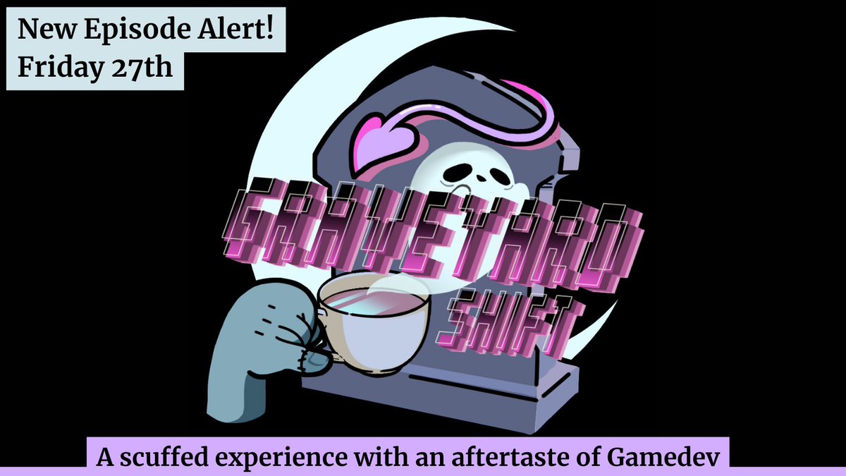 A new #GraveyardShift episode coming this Friday.
hope you are ready for amazing guests and questions
very loosely related to game development.
Catch it at Twitch.tv/ti_tyme
#podcast #gamedev #scuffed #new