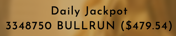 Current Bullrun Lottery is sitting at:

$479 or 3.3M $Bullrun🔥
This is our largest jackpot to date. Want a chance to win a huge bag? Buy a ticket for a few dollars!  

⌛️30 Hrs left

 bullrun-jackpot.vercel.app

#BuildOnBase #100x #cryptogambling