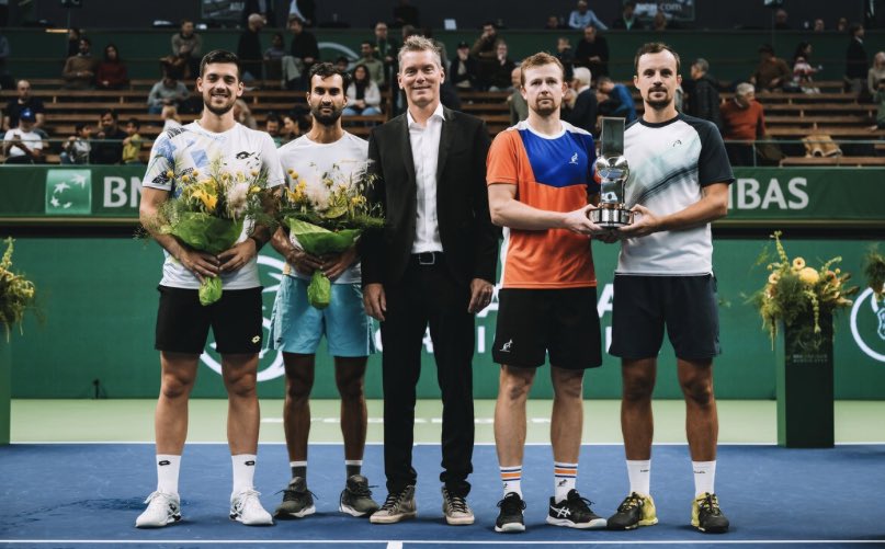 🏆🏆 Doubles champions, double the joy 🏆🏆 Earlier today, Andrey Golubev and Denys Molchanov captured their first title together after defeating Yuki Bhambri and Julian Cash 7-6, 6-2. Congratulations for an amazing week 👏🏻 #bnpparibasnordicopen