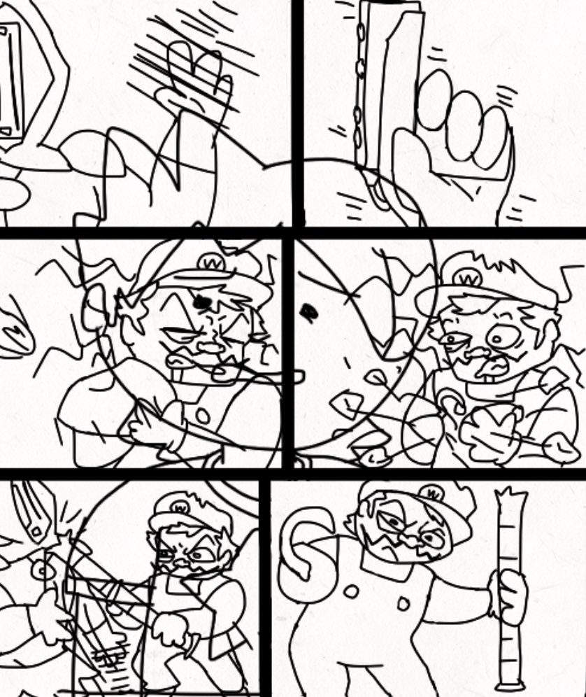 Chazing2's tweet photo. I just wanna point out I haven’t wanted to finish the next page because I accidentally copied Nate from my yo Kai watch parody over it back in like May https://t.co/bEa868gfuU