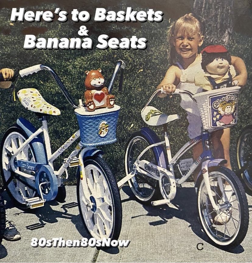 The Good Ol Days. 

#Bicycles #Bicycle #CareBears #CabbagePatchKids #childhoodunplugged