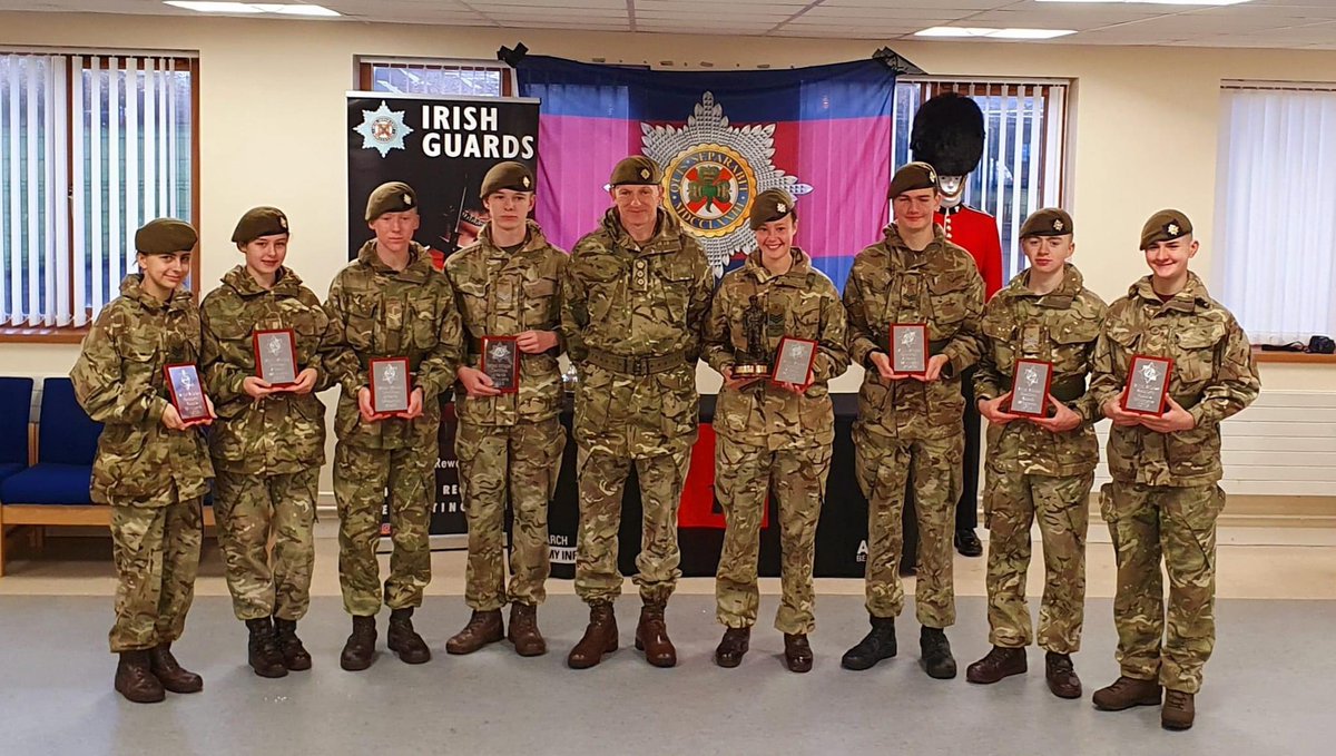 ArmyCadets2NI's tweet photo. Fantastic results for @AcfBallygowan at this years #MiniMicks Competition
π Team 1 were awarded the Blair Mayne Trophy for Best Section Attack
π Team 2 were awarded the trophy for best .22 Shoot
π Sgt Katie Parker was awarded the Connor Lilley trophy for best overall Cadet https://t.co/uw3iBPyjqV