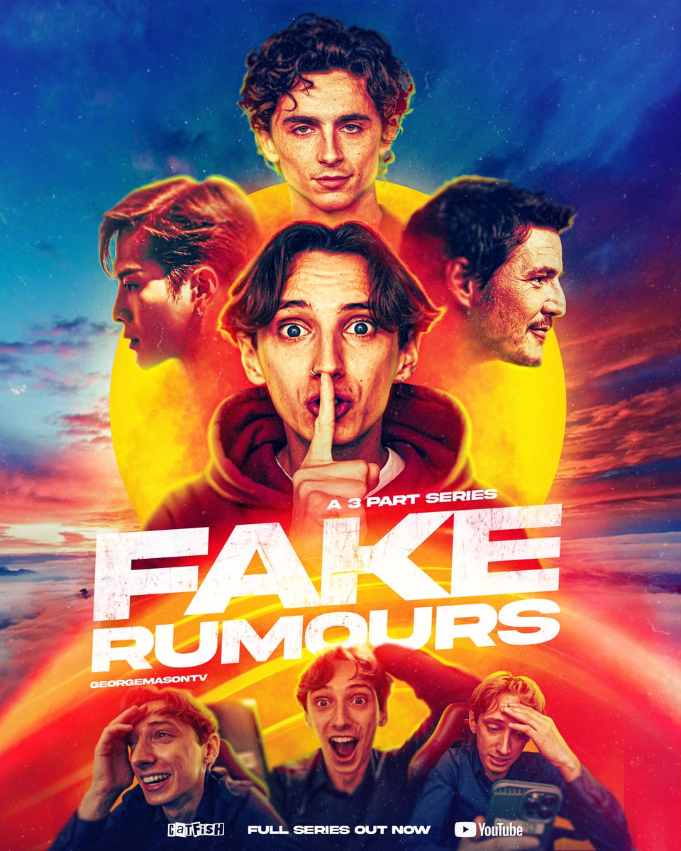 The full series of fake rumours is out right now! (this is just an excuse to post this epic complete poster for the last time) youtube.com/@georgemasontv