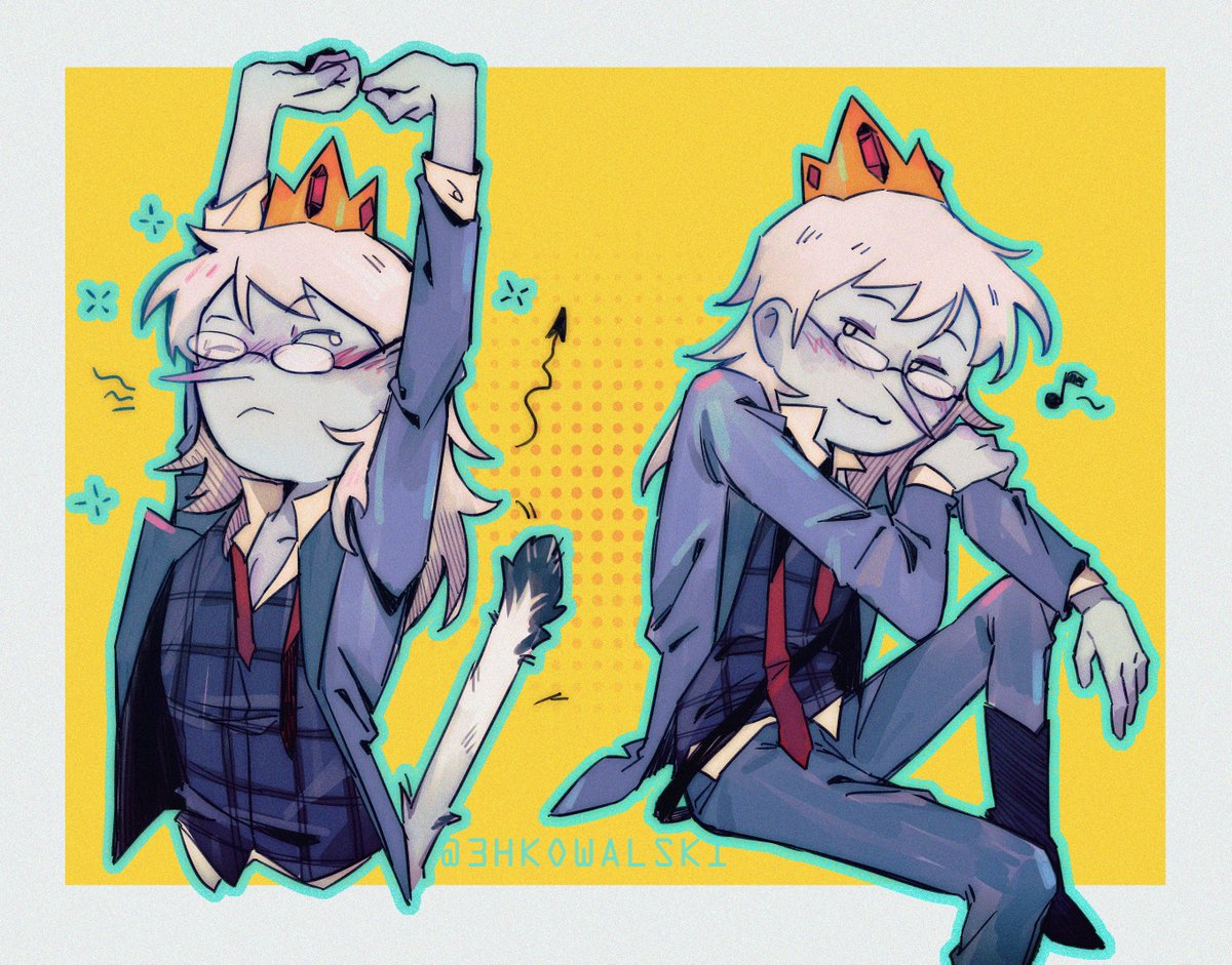 3HKowalski's tweet photo. 🐈The cat is stretching——

#WinterKing #FionnaAndCake #AdventureTime #bubbline
**P1 was based on @Helado_jpg 's beautiful design!! I'm deeply in love.... https://t.co/V2Gd57Tapu