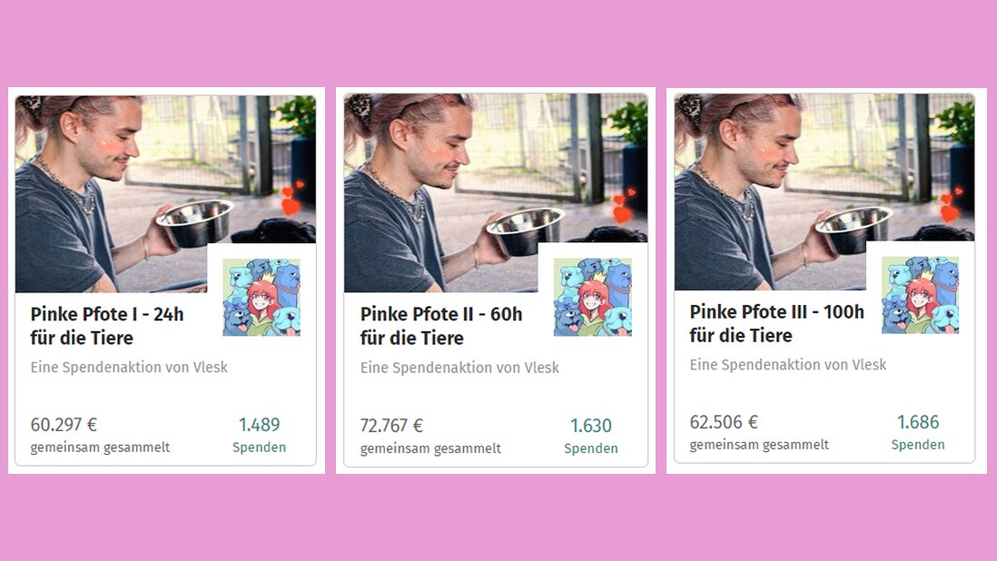 war immer sehr beeindruckt von eventstreams wie loot für die welt und friendly fire und auch wenn das ne ganz andere größenordnung ist, bin ich sehr stolz was wir als kleiner stream die letzten 3 jahre zusammen hingekriegt haben ♥️