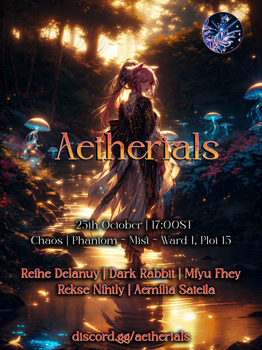 AetherialsFFXIV's tweet photo. ☄️Aetherials  ☄️
🌲Luminescent forest🌲
Visit us this coming Wednesday {Oct. 25th}~ 
Chaos | Phantom, Mists {Ward 1, Plot 15} 17:00 ST 

Join us in our discord until then for more information:
https://t.co/uE6LmFawHY https://t.co/eQHtFAkP3R