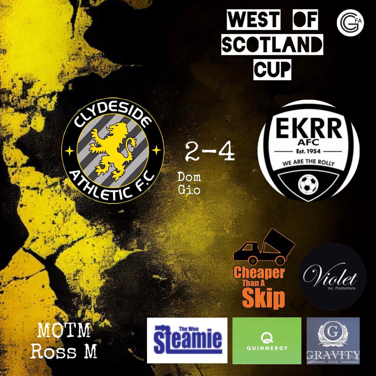 ClydesideAth's tweet photo. Result!
Clydeside 2-4 @wearetherolly
Found ourselves 4 down & left with a mountain to climb. Gave it everything in the 2nd half but cant give quality teams that much of a start!β¦..
1/2
π #mtc
@scottish_aff @GlasCollegesFA @QuinnergyLtd @theweesteamie #gravitysuite https://t.co/yHOuwbD86B