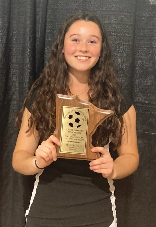 A huge congratulations to <a href="/BellaVasoli16/">Bella Vasoli</a> on back to back 1st team All-State seasons! A four year starter for the Magic, Bella will continue her soccer career next year with <a href="/mtuwsoc/">Michigan Tech Soccer</a>. Well done, Bella!

<a href="/MonticelloMagic/">Monticello Magic</a>