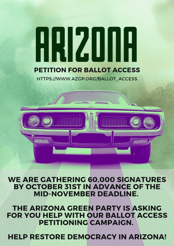 Let's get the #Arizona Green Party ballot access drive across the finish line!🏁 Full details here:✅
azgp.org/ballot_access