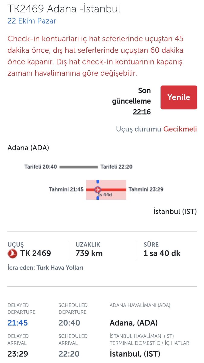 Semih_Boz_'s tweet photo. Değerli @TurkishAirlines TK2469 sefer sayılı 20:40 kalkış ADA-IST uçuşu yolcusuyum. Web sitenize göre bu uçak kalktı görünüyor sanırım. Biz uçakta oturuyoruz henüz motorlarımız çalışmadı. Karışıklık olmaması adına Adana Şakirpaşa'dan bildiriyorum. https://t.co/Y63Gg6jRgr