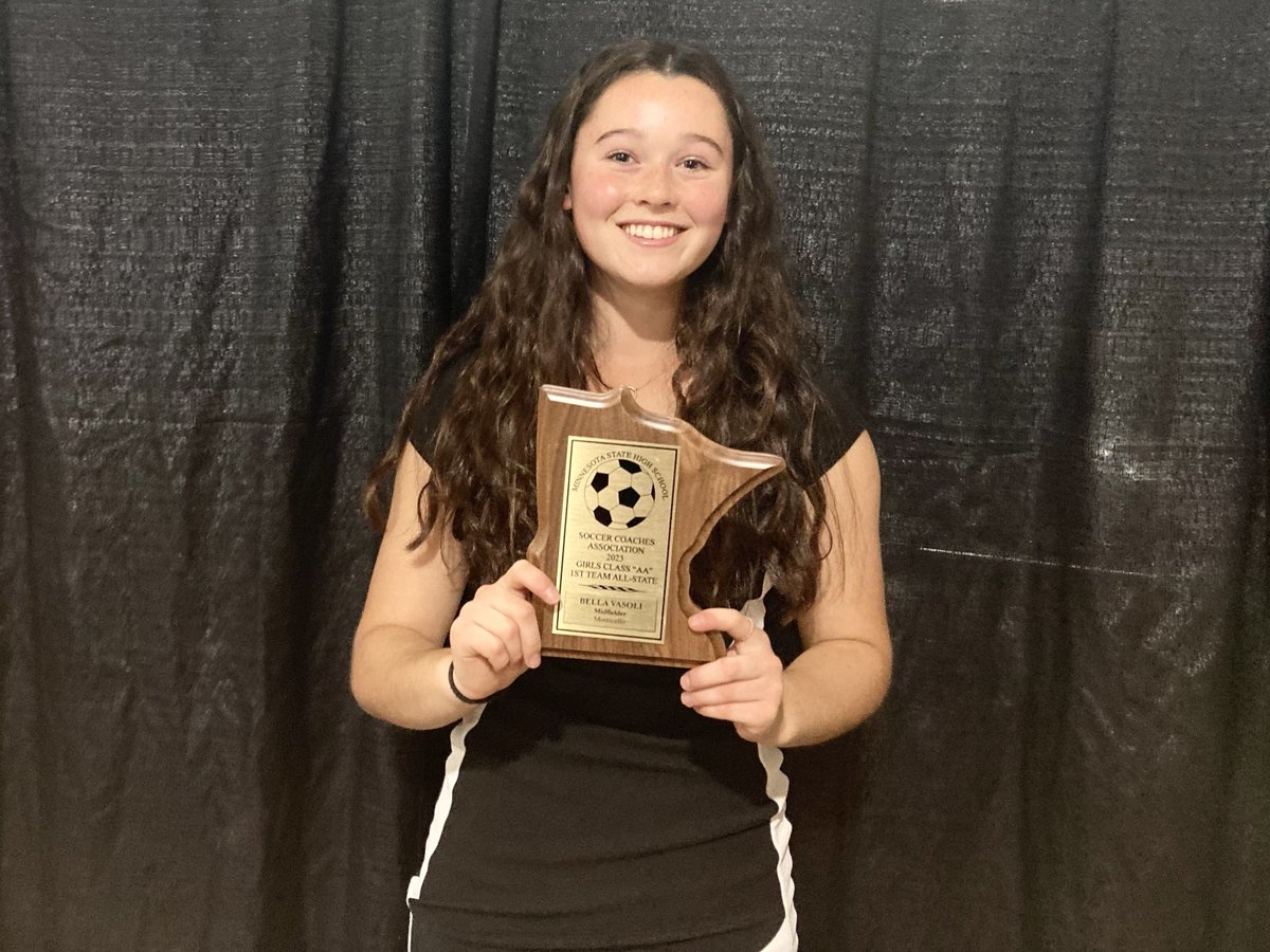 So honored to receive All State First Team in back to back years!
<a href="/mtuwsoc/">Michigan Tech Soccer</a> <a href="/TonkaFusionMN/">Tonka Fusion Elite | #65Strong</a> <a href="/MonticelloMagic/">Monticello Magic</a> <a href="/Turk_Bulut/">Bulut Turk Ozturk</a>