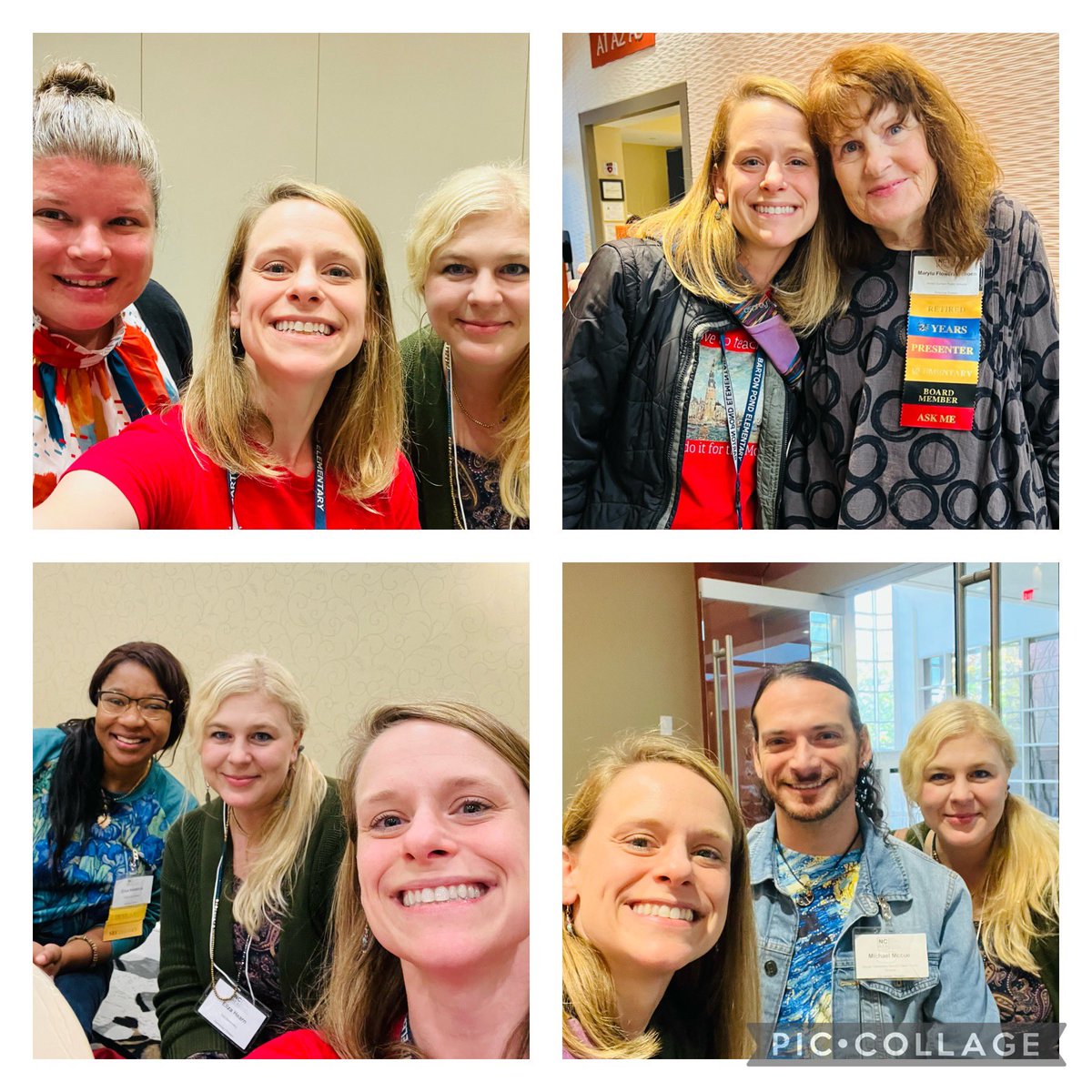 Thanks <a href="/NCArtEdA/">NCAEA</a> for a wonderful conference in Durham! Finally took some photos today with my elementary art teacher, Marylu Flowers-Schoen, my Meredith ladies <a href="/YorkElem_art/">York Elementary Art Room</a> <a href="/EricaKendrick2/">Erica Kendrick</a> <a href="/Crivera7716/">Carrie Rivera</a> and my local art PLC lead <a href="/MrMcCueArt/">Mike McCue</a> Thank you all who organized!! 🎨❤️
