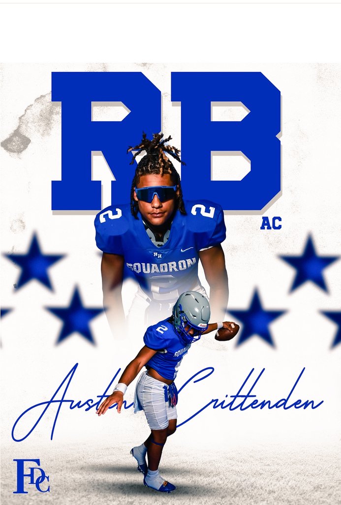 Austin Crittenden (@austincrit2025) on Twitter photo Excited & blessed for my invite to the National Combine. I'll be there!
@Bama2A_Football <a href="/Plymker_Sports/">Roderick Burden</a> <a href="/DexPreps/">DexPreps</a> @SEAAFootball <a href="/DownSouthFb1/">Down South</a> <a href="/Knick31Kaisaun/">OTS Nick</a> <a href="/AL_Recruiting/">AL Recruiting</a> <a href="/SquadronFB/">Squadron Football</a> <a href="/ArmyBowlCombine/">USArmyBowlCombine</a> <a href="/HallTechSports1/">Hall-Tech Sports</a> <a href="/HighSchoolBlitz/">High School Blitz</a> Excited & blessed for my invite to the National Combine. I'll be there!
@Bama2A_Football <a href="/Plymker_Sports/">Roderick Burden</a> <a href="/DexPreps/">DexPreps</a> @SEAAFootball <a href="/DownSouthFb1/">Down South</a> <a href="/Knick31Kaisaun/">OTS Nick</a> <a href="/AL_Recruiting/">AL Recruiting</a> <a href="/SquadronFB/">Squadron Football</a> <a href="/ArmyBowlCombine/">USArmyBowlCombine</a> <a href="/HallTechSports1/">Hall-Tech Sports</a> <a href="/HighSchoolBlitz/">High School Blitz</a>