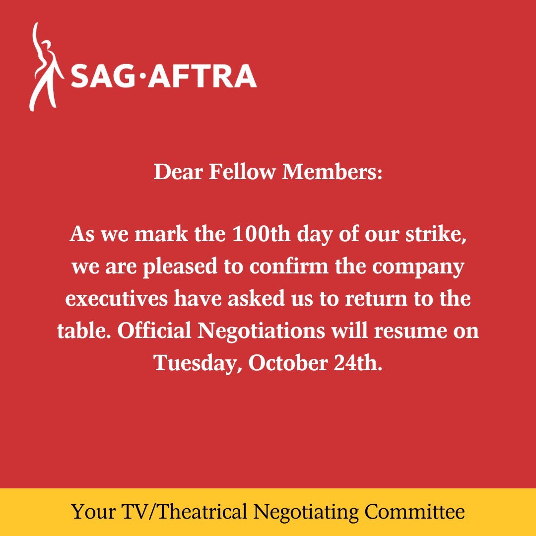 chinamcclain's tweet image. I’m so proud of our negotiating committee, and our members. This is surely the anniversary no one wanted, but it’s worth it. Thank you @sagaftra 🤍