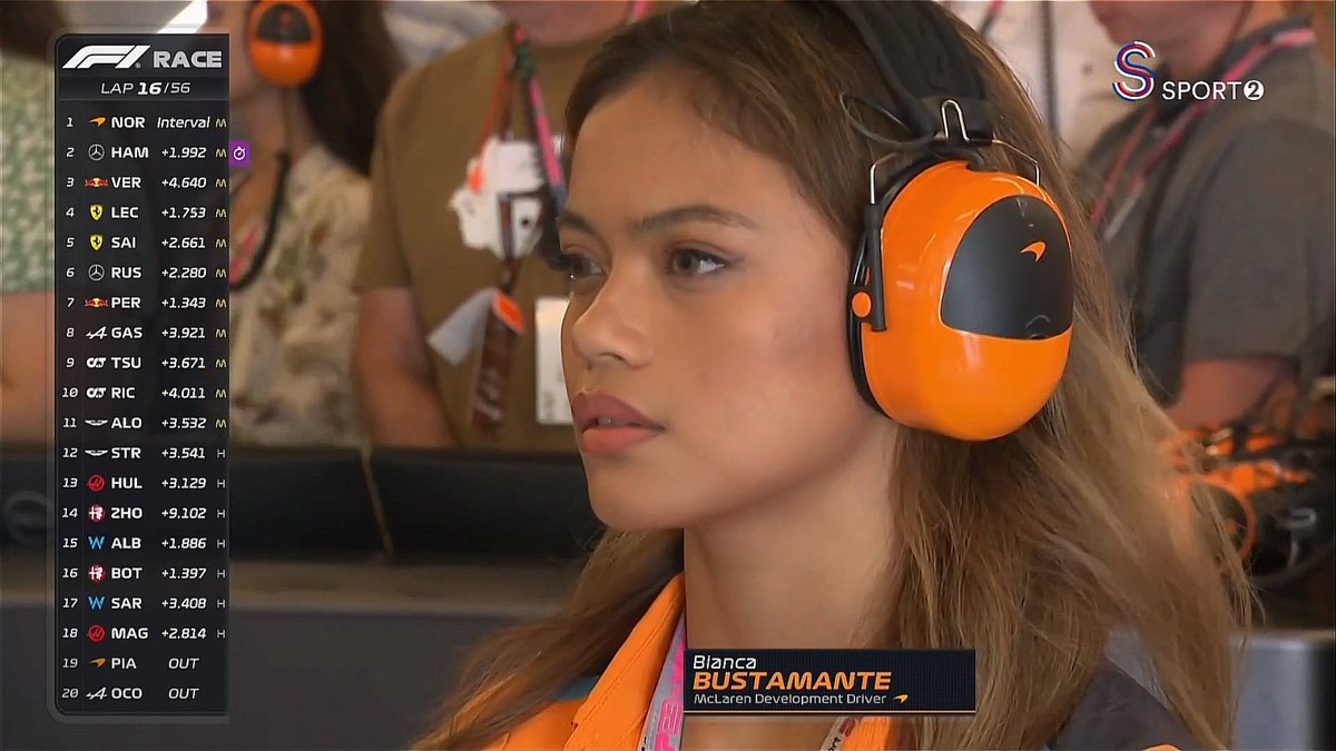motorsportcomtr's tweet photo. 👀 McLaren'in #F1Academy sürücüsü Bianca Bustamante

#F1 #USGP https://t.co/siWxJq80Ik
