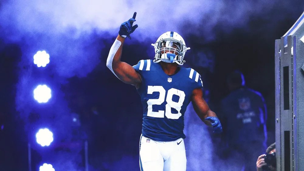 Colts_Coverage's tweet photo. Jonathan Taylor has 114 total yards, and a TD. 

Welcome back king. #ForTheShoe https://t.co/iveFktkfg7