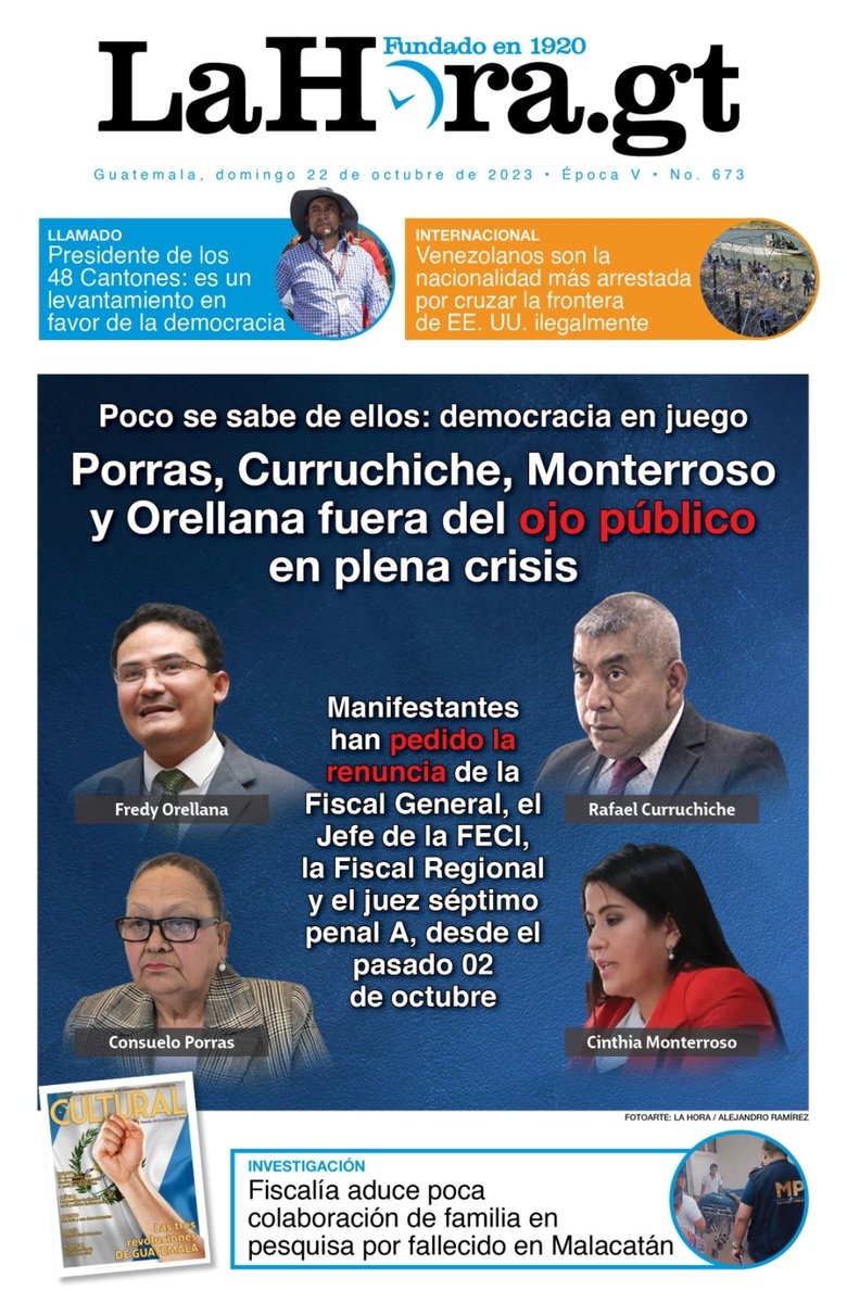 VjavierHndz's tweet photo. Vean la diferencia entre portadas.
@lahoragt -- @prensa_libre https://t.co/kKmKggwjMD
