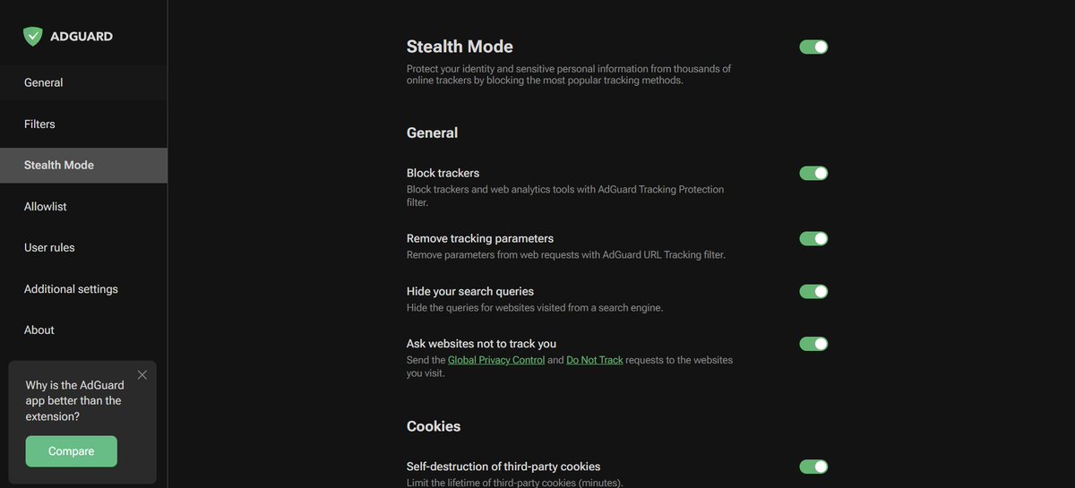 flickfliers's tweet photo. #solved
Ad blockers violate YouTube's Terms of Service.
Install Adguard extension guys.  turn all settings what is given in images. https://t.co/3yN9bzHube