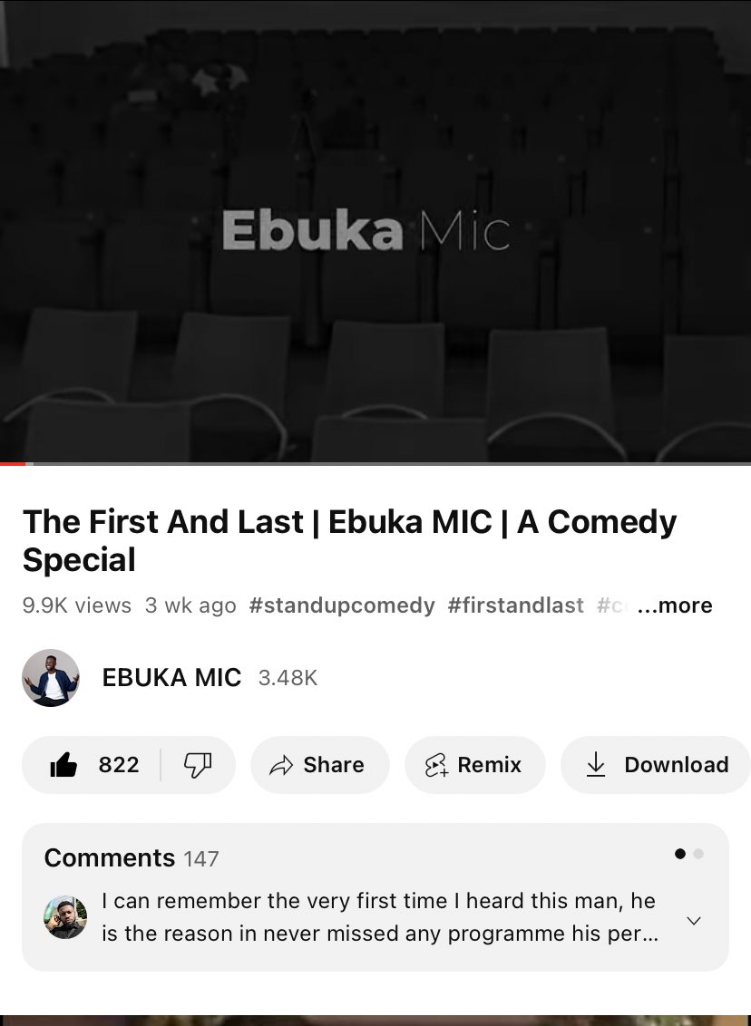 ebuka_mic's tweet photo. Just 75 views away from 10k views. Be part of that 75 views to give me this landmark number of views today. #TheFirstandLast 

https://t.co/35NcKIBbku https://t.co/81lOgUhIIi