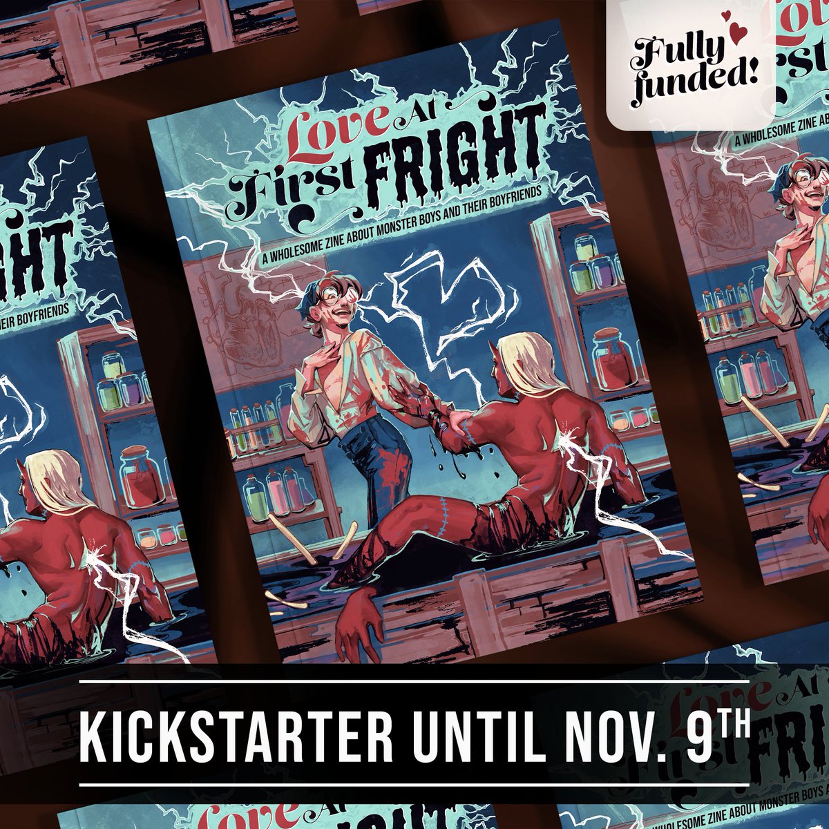 We’ve reached 100 backers! This is amazing 💚
Thank you everyone for your support!

We have been fully funded for a little while now, but this is a huge milestone.
Our project is almost 200% funded!! 🥹

Get your monster boyfriends here :
kickstarter.com/projects/curly…