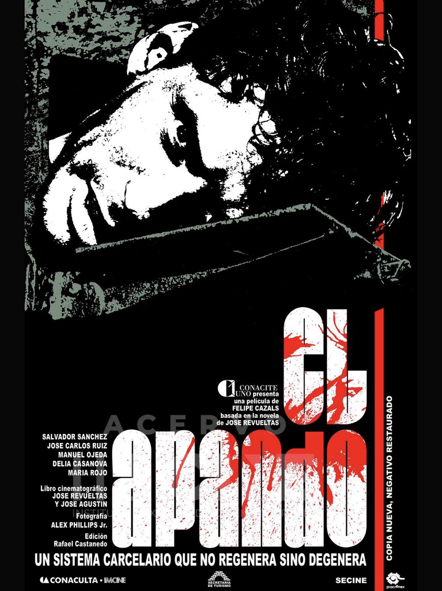 JorgeHe66933382's tweet photo. @laparadadelcine #ElApando de #FelipeCazals —me pongo de pie y me quito el sombrero.
Basada en la novela homónima de #JoséRevueltas .
Con un reparto de primerísima plana:
#MaríaRojo #DeliaCasanova
#JoséCarlosRuiz
#SalvadorSánchez #ManuelOjeda https://t.co/wlO48Hl9EL