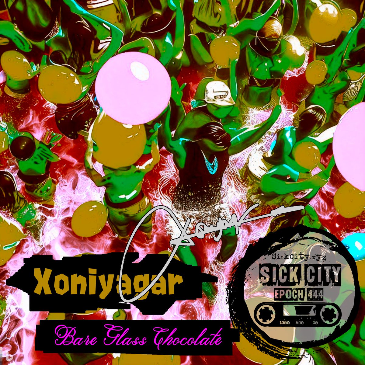 Happy Epoch 444!
<a href="/xoniyagar/">Xoniyagar</a> - Bare Glass Chocolate
Now free on <a href="/DripDropz_io/">💧DripDropz</a> <a href="/TosiDrop/">TosiDrop ☔️ Airdrops on Cardano</a> 
Xoniyagar has a few releases on recordstore.newm.io Check em out!!

Signature Series is gonna be a rare one, get em while you can: sickcity.buynfts.exchange/444-x/