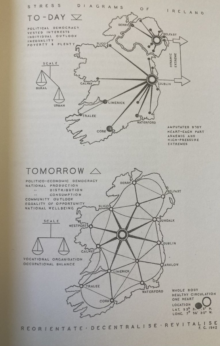 iamreddave's tweet image. Frank Gibney’s 1944 vision for a United Ireland. The capital is in Longford. 
#ireland #IrelandMap #100daysofmaps #day40