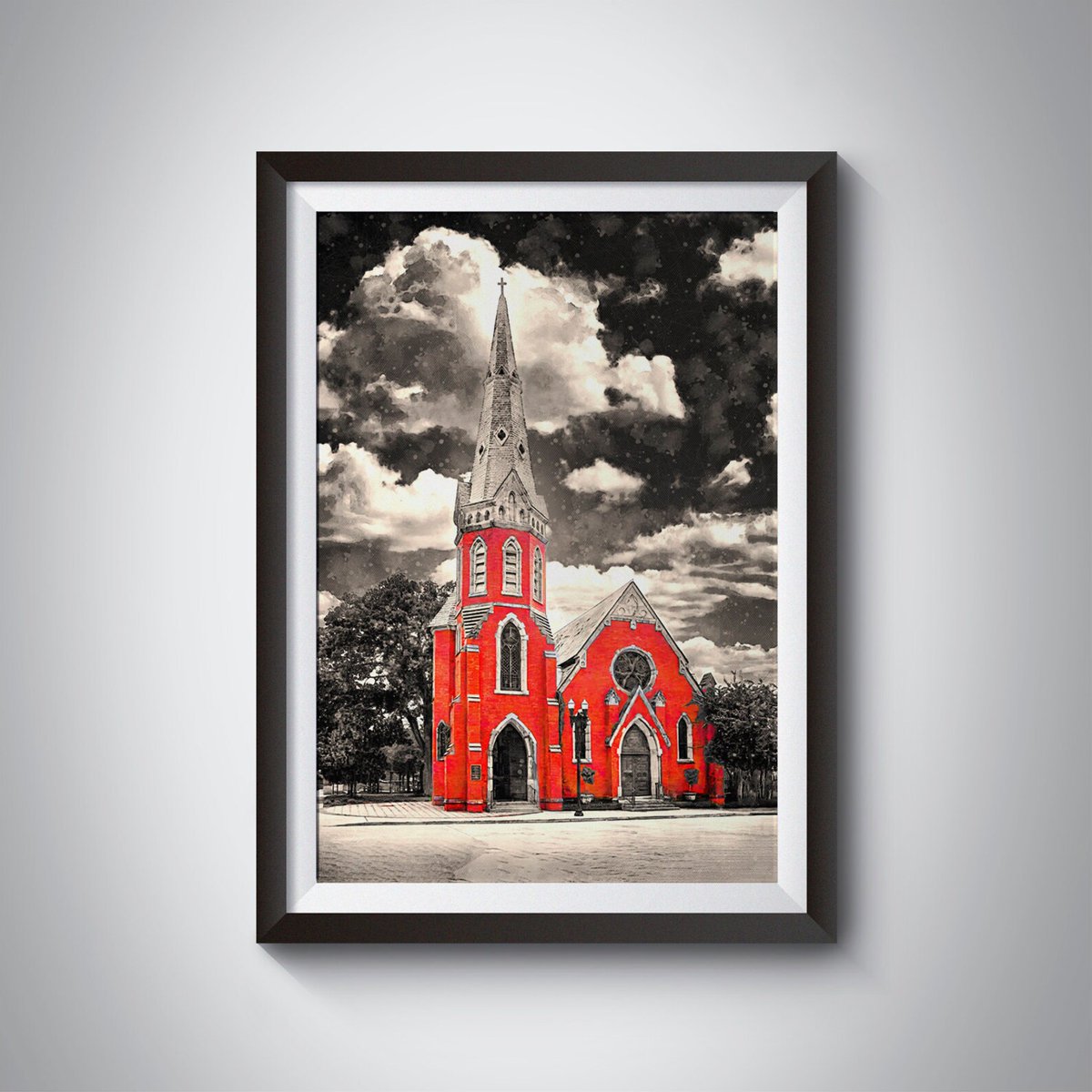 Gothic revival former church in Jacksonville, Florida, isolated on black and white - wall art print poster 😎

nickoprints.etsy.com/listing/139961…

😉#Jacksonville #Florida #church #churchart #isolatedcolor #painting #wallart #print #poster #digitalart #art #artwork #ayearforart #buyintoart