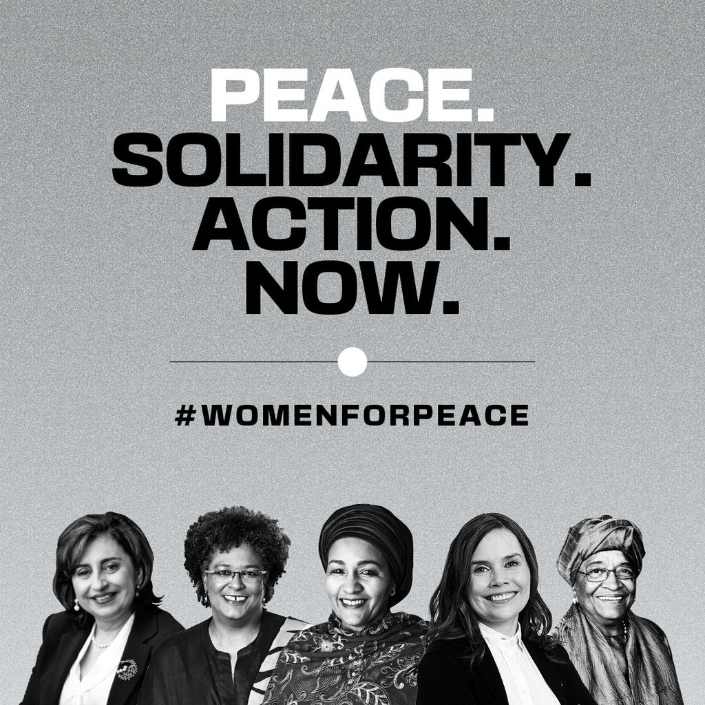 The world needs peace.

And peace needs women’s leading voices. 

Together with #WomenForPeace, we stand for women and children caught in the carnage of conflict.