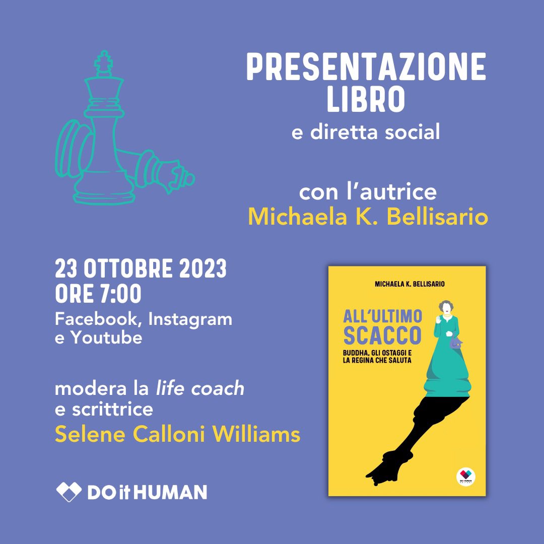 michaelak bellisario (@michaelakbellis) on Twitter photo Presentazione #romanzo #all’ultimoscacco #doithuman con <a href="/seleneSCW/">Selene Calloni Williams</a> il 23 ottobre alle 7 Presentazione #romanzo #all’ultimoscacco #doithuman con <a href="/seleneSCW/">Selene Calloni Williams</a> il 23 ottobre alle 7