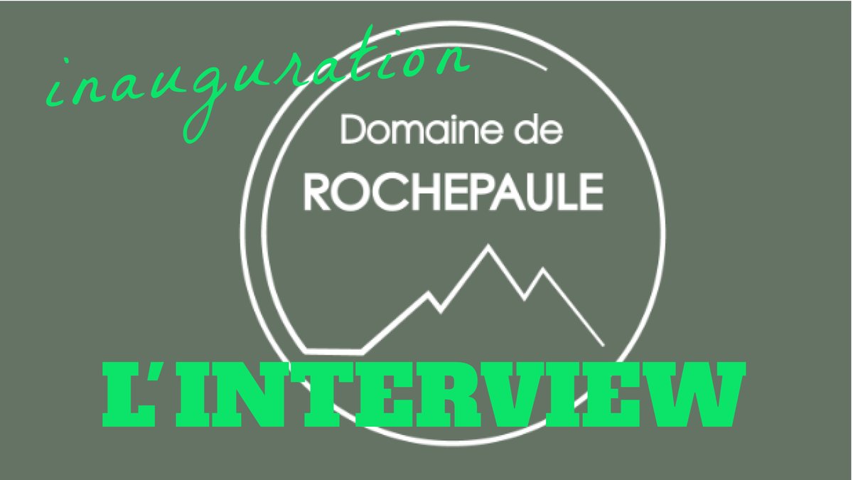 Inauguration du domaine de Rochepaule youtu.be/YJfqXRznZmA?si… via <a href="/YouTube/">YouTube</a>