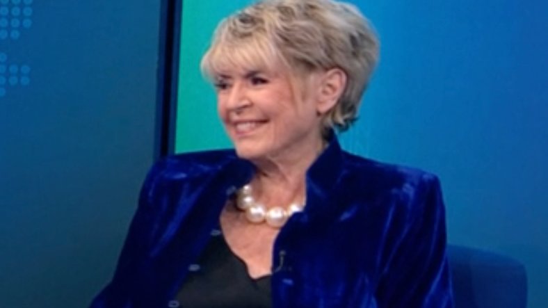 The glorious Gloria looking fabulous in BvT this week for #BBC #ripoffBritain #gloriahunniford and wearing our brand new Royal Blue Velvet Grace Jacket on Friday 💙

Shop her look here &gt; beatricevontresckow.com/collections/gl…